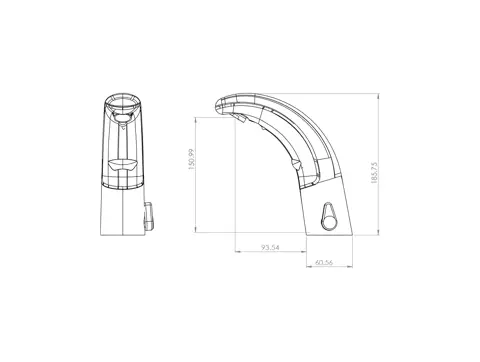 شیر روشویی الکترونیکی شودر مدل آلکا