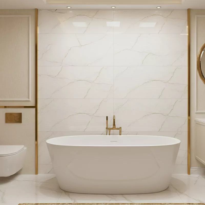 سرامیک ایفا سرام برند میلان طرح کارلوتا سفید مات سایز 120*60