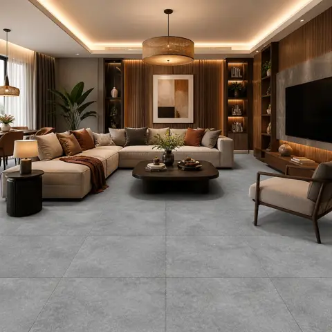 سرامیک سرام نگار طرح ریور طوسی تیره مات سایز 60*60