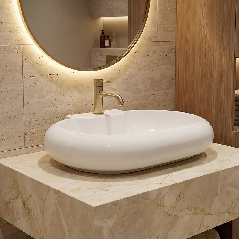 روشویی روسنگی مروارید مدل پارمیدا 60