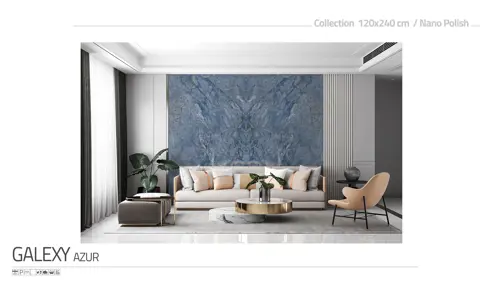 اسلب پرنیان طرح بوک مچ گلکسی آبی نانو پولیش سایز 240*120