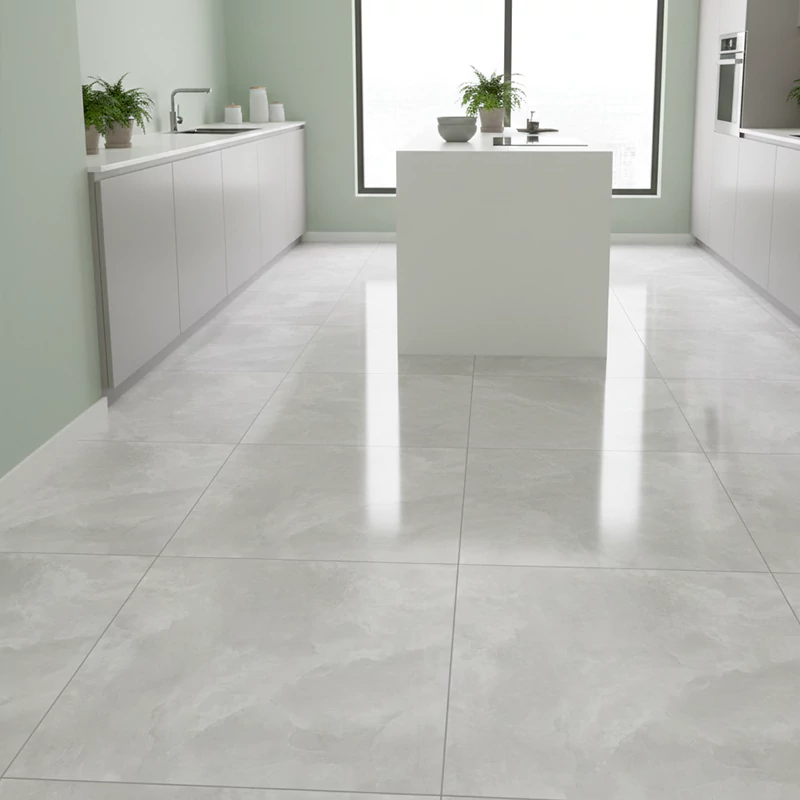 پرسلان الوند طرح ارتگا طوسی روشن پولیش سایز 80*80