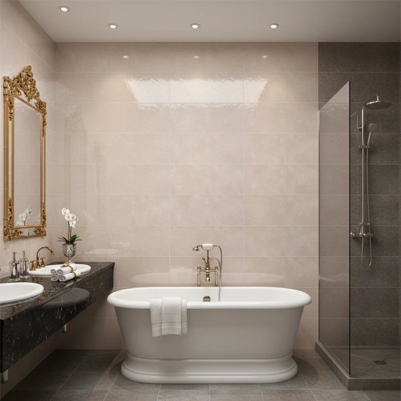 سرامیک سرام نگار طرح سپنتا کرم تیره مات سایز 90*30