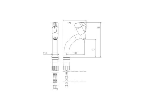 شیر روشویی شودر مدل دانته