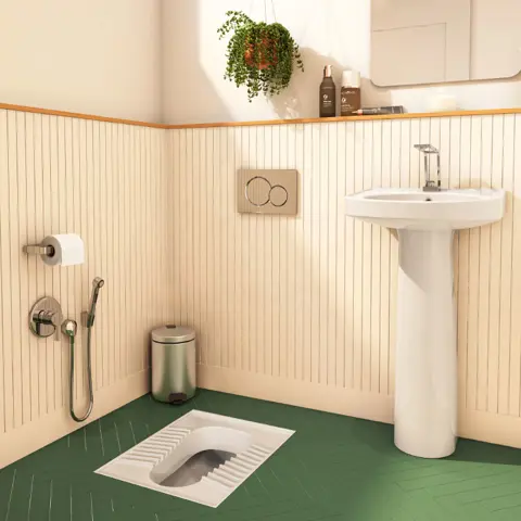 توالت زمینی کرد مدل تولیپ تخت