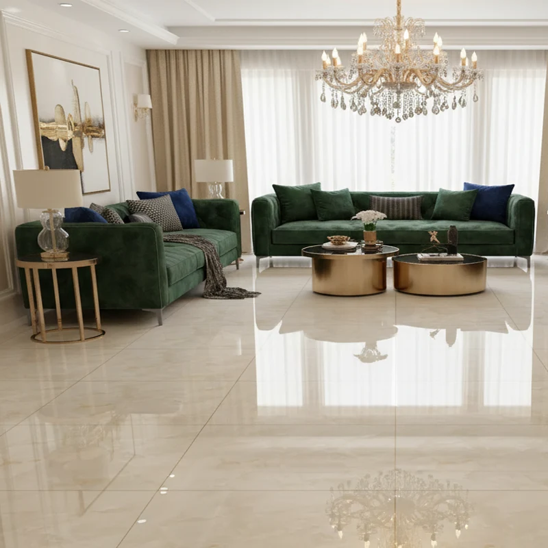 پرسلان تبریز برند کرگرس طرح داوین بژ تیره پولیش سایز 95*95