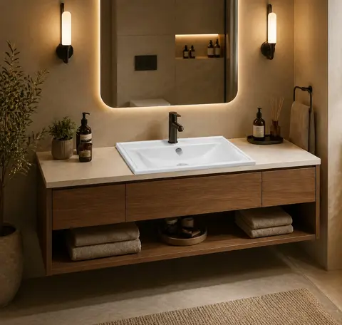 روشویی روکابینتی مروارید مدل آلفا 52