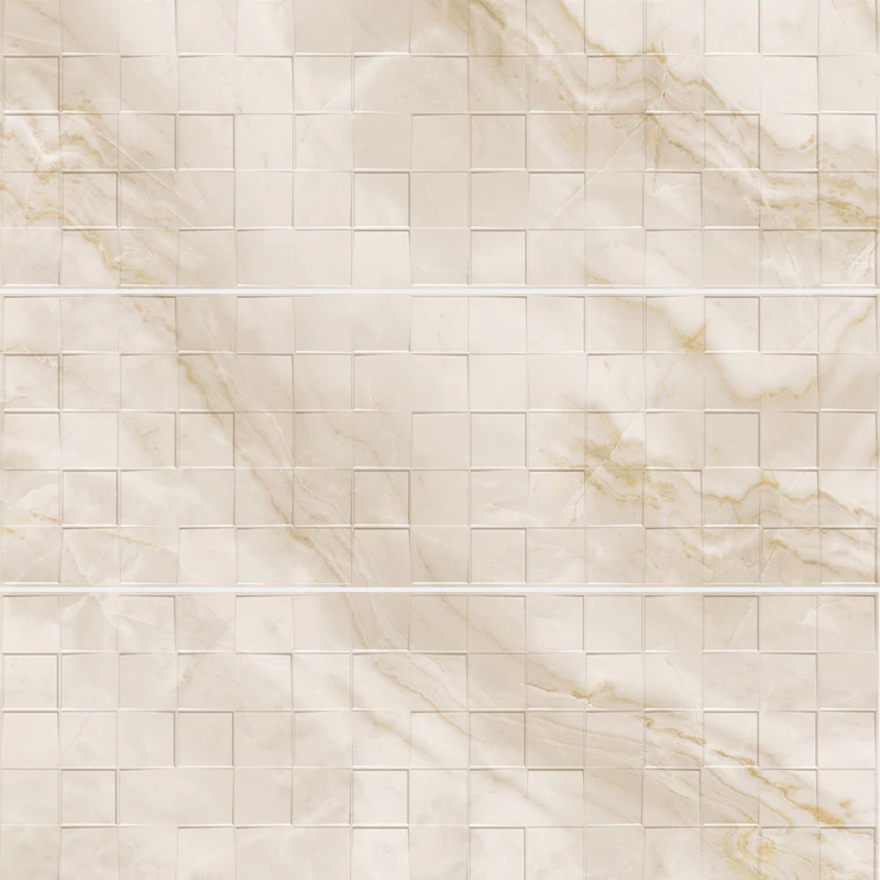 کاشی الوند لوکس طرح دلوان کرم دکور مربعی براق سایز 90*30