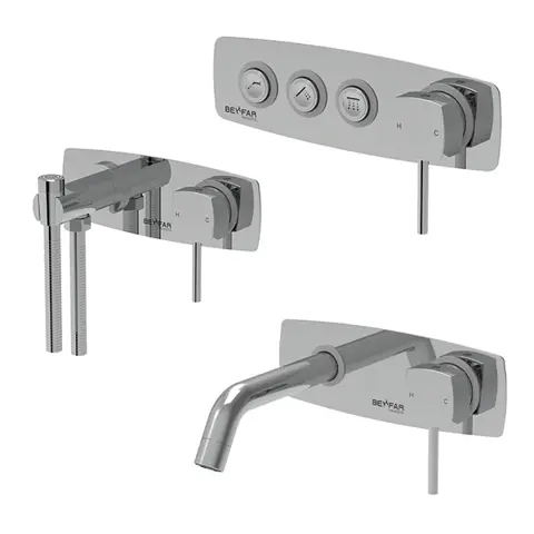 ست شیرآلات توکار بهفر مدل کامو سری براکت