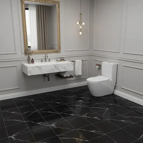 پرسلان الوند طرح پیرلا مشکی مات سایز 30*30