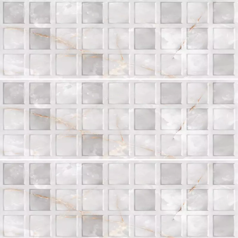 کاشی الوند لوکس طرح اشلی طوسی دکور مربعی براق سایز 90*30