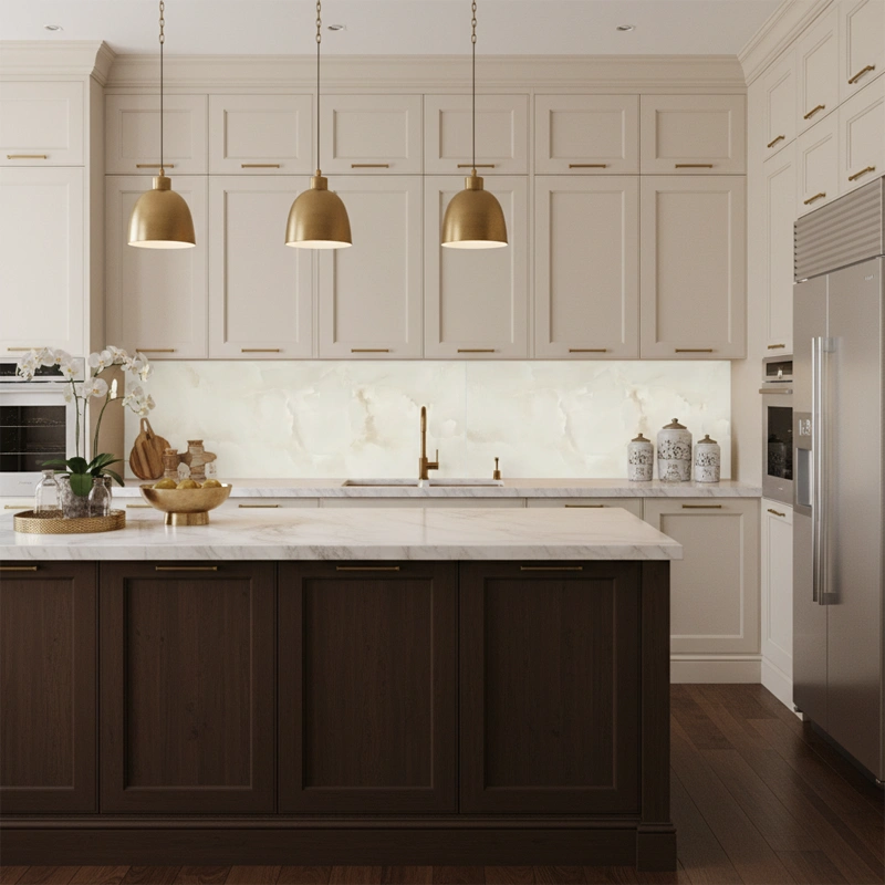 پرسلان تبریز برند کرگرس طرح داوین بژ تیره پولیش سایز 120*60