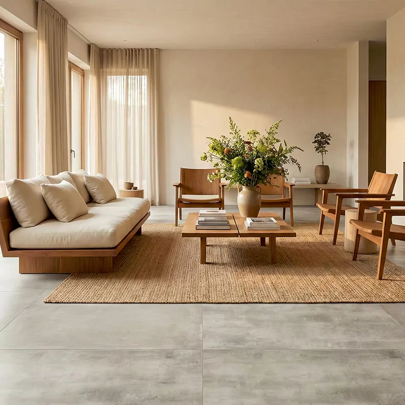 پرسلان صبا طرح ممفیس طوسی تیره مات سایز 80*80