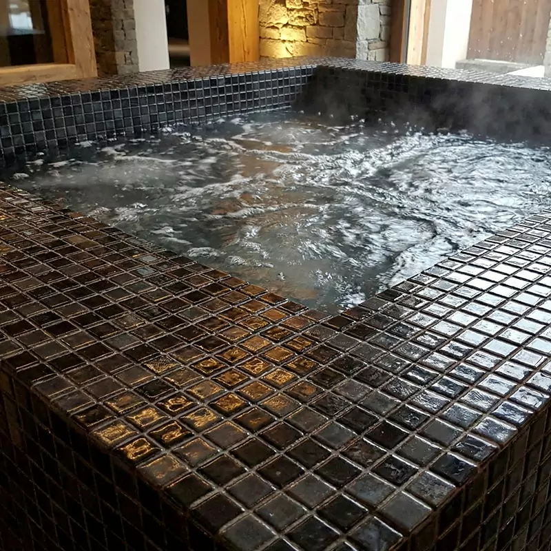 کاشی استخری ایلدیز برند میراک طرح لوستری تیره کد 5014 سایز 2/5*2/5