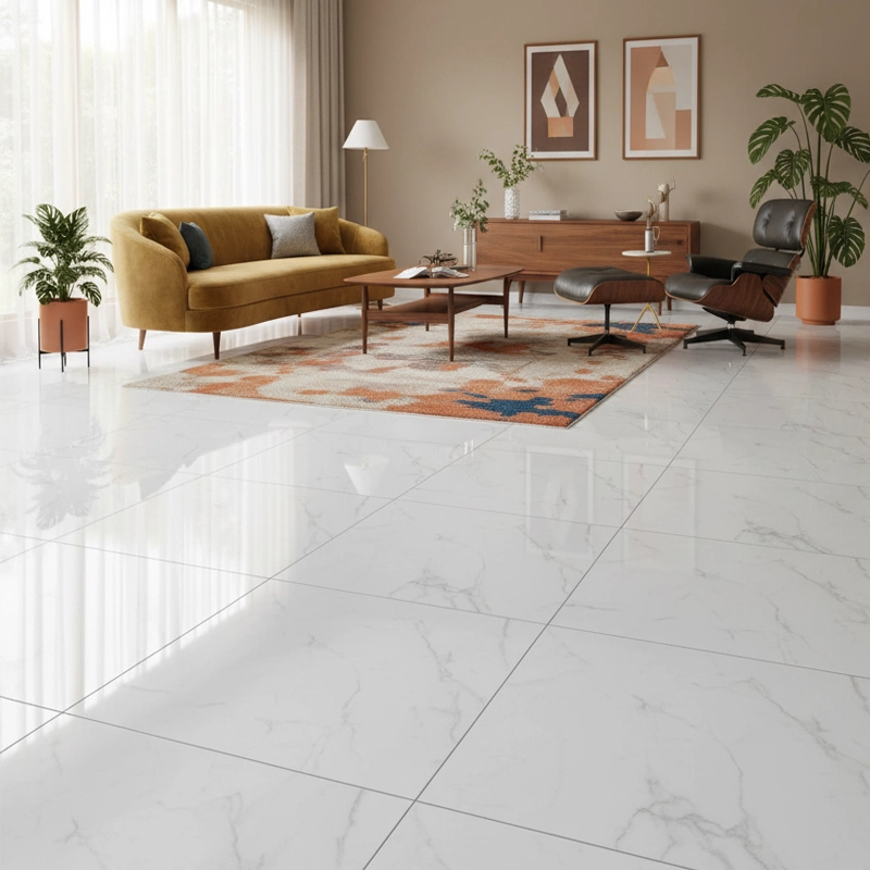 پرسلان تبریز برند کرگرس طرح دانته سفید پولیش سایز 95*95