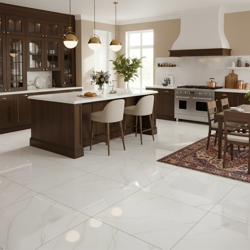 پرسلان تبریز برند کرگرس طرح دانته سفید پولیش سایز 95*95