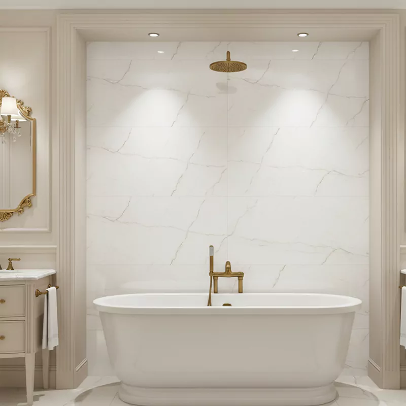 سرامیک ایفا سرام برند میلان طرح کارلوتا سفید مات سایز 120*60