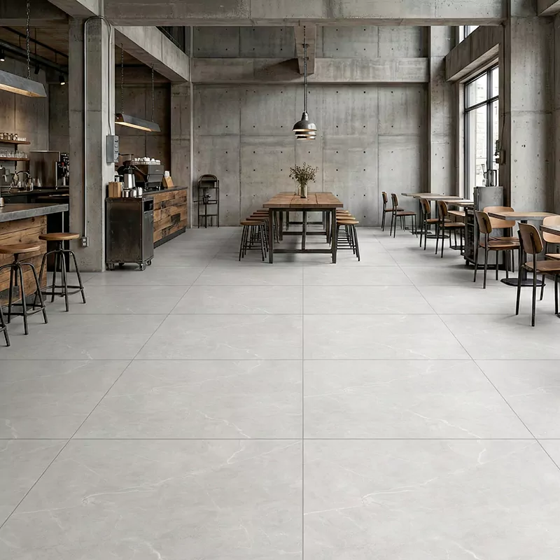 پرسلان صبا طرح تویگا طوسی روشن مات سایز 80*80