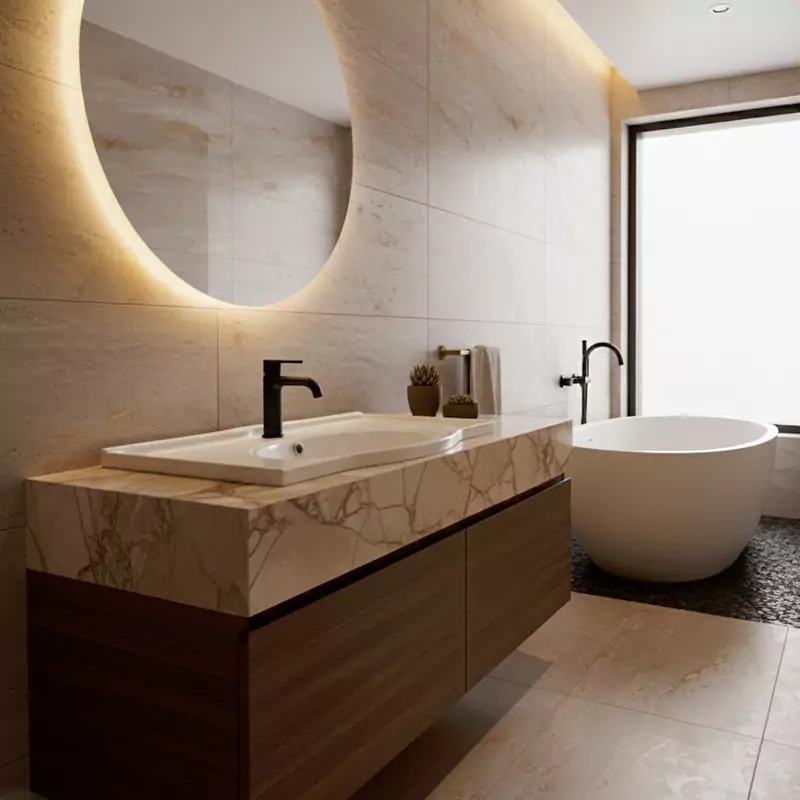 روشویی روکابینتی مروارید مدل آلفا 52