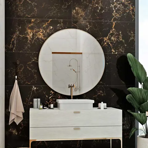 سرامیک ایفا سرام برند میلان طرح آنتینو مشکی پولیش سایز 120*60