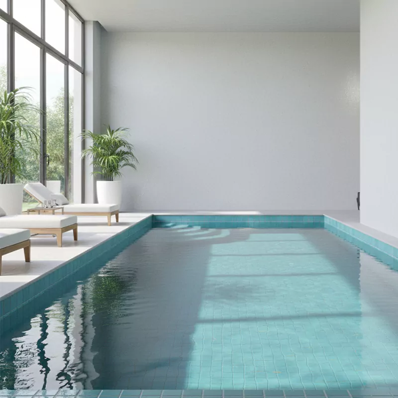 کاشی استخری البرز آبی کد CG Blue 2 براق سایز 2/5*2/5