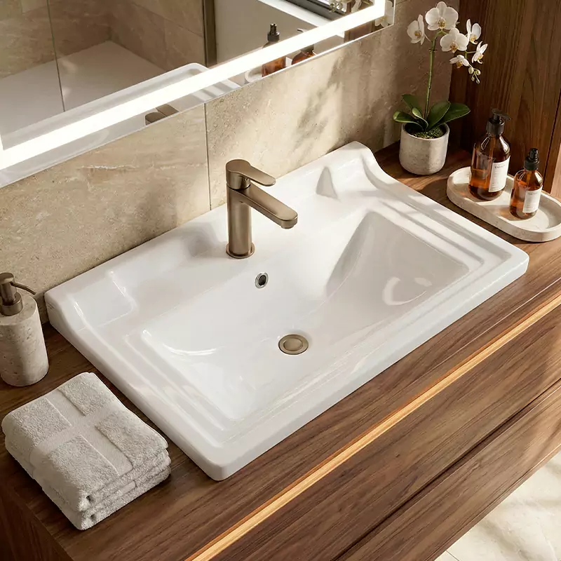 روشویی روکابینتی مروارید مدل تانیا 80