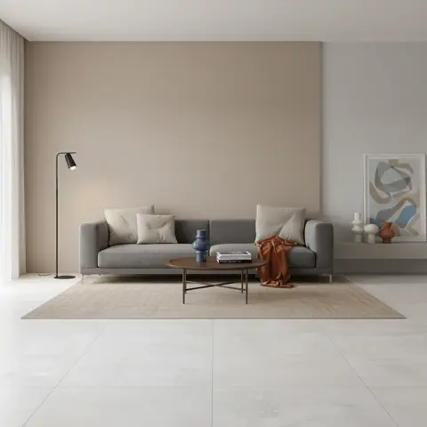 پرسلان صبا طرح ممفیس طوسی روشن مات سایز 80*80
