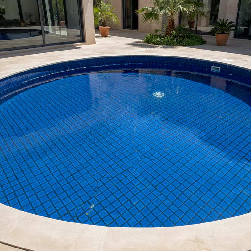 کاشی استخری البرز آبی کد SKY Blue 94 براق سایز 2/5*2/5