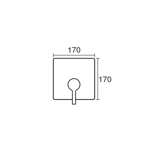 شیر حمام توکار KWC مدل آوا تیپ 1 یونیورسال