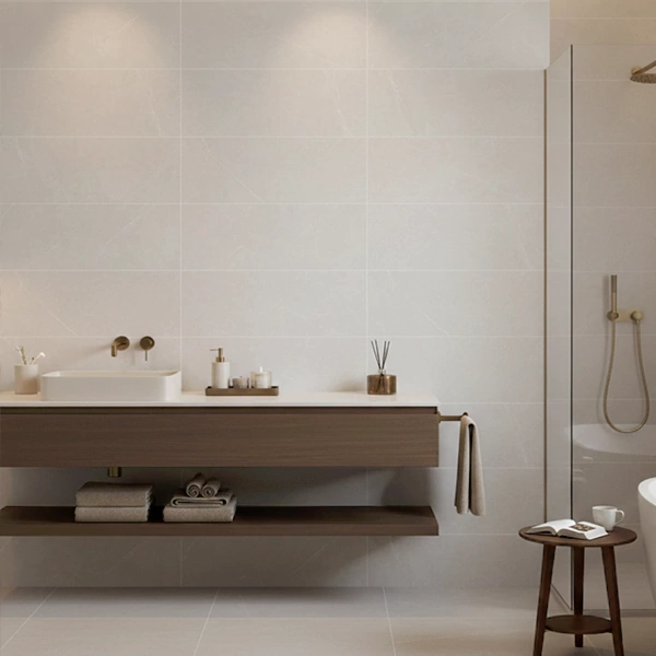 سرامیک سرام نگار طرح بلونیا طوسی روشن مات سایز 90*30