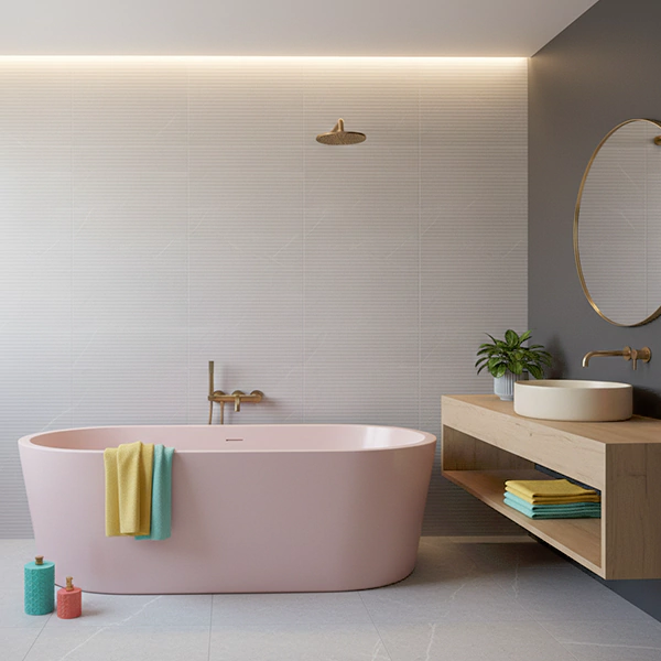 سرامیک سرام نگار طرح بلونیا طوسی دکور خطی مات سایز 90*30