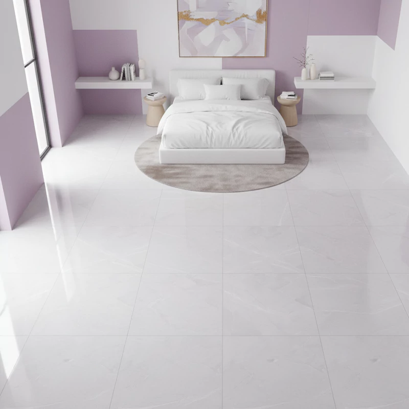 سرامیک ایفا سرام برند میلان طرح الکترا نقره ای پولیش سایز 80*80