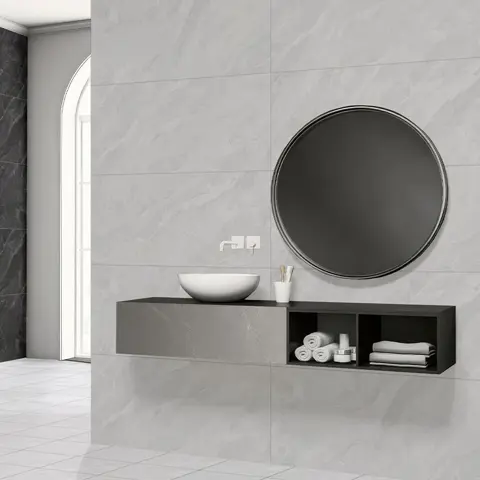 سرامیک ایفا سرام برند میلان طرح شیکاگو طوسی روشن مات سایز 120*60