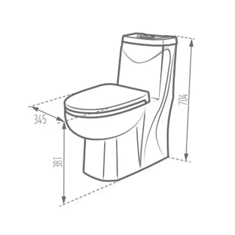 توالت فرنگی مروارید مدل دیاموند 66
