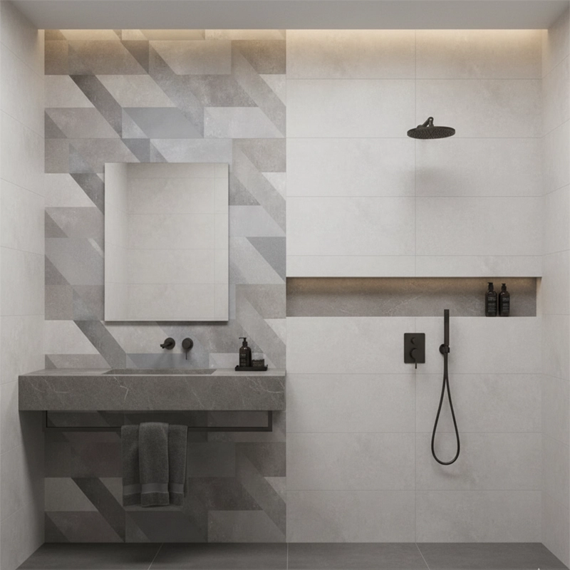 سرامیک سرام نگار طرح ژاسمین طوسی دکور مات سایز 90*30