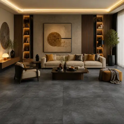 پرسلان صبا طرح ممفیس مشکی مات سایز 80*80