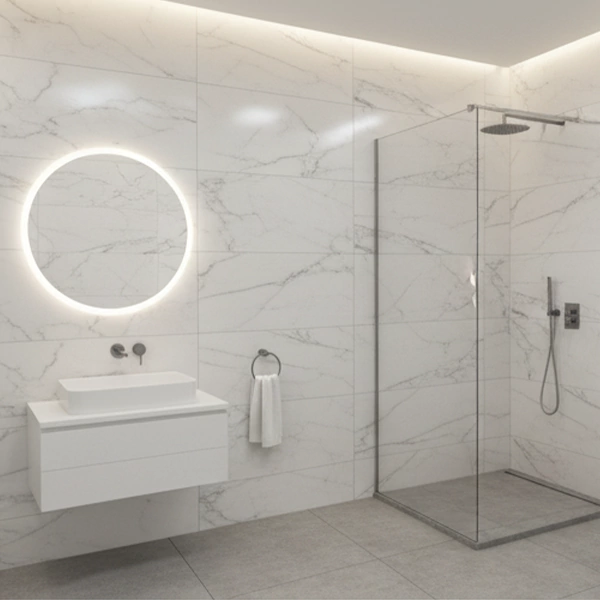 سرامیک سرام نگار طرح کلارا سفید براق سایز 90*30