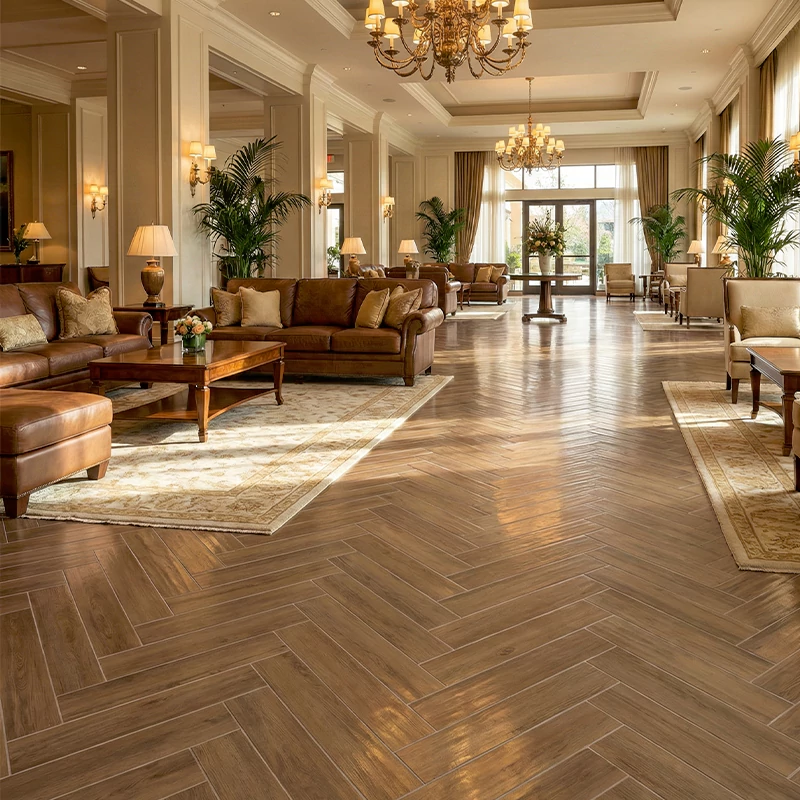 سرامیک ایفا سرام برند میلان طرح نواک گردویی تیره مات سایز 120*20