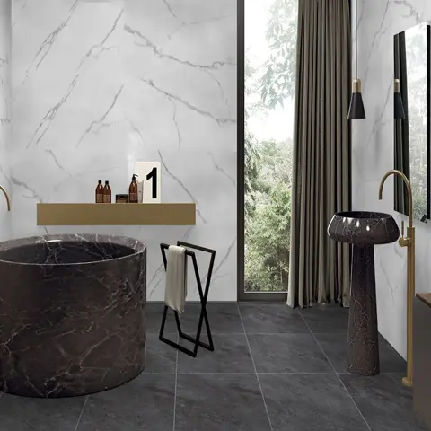 پرسلان ایفا سرام برند میلان طرح آلپ 03 طوسی شوگر افکت سایز 60*60