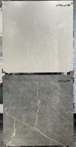 پرسلان صبا طرح تویگا طوسی روشن مات سایز 80*80