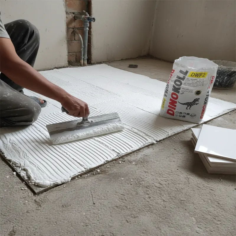 چسب کاشی و سرامیک پودری DWF2 دینوکل 25 کیلوگرم