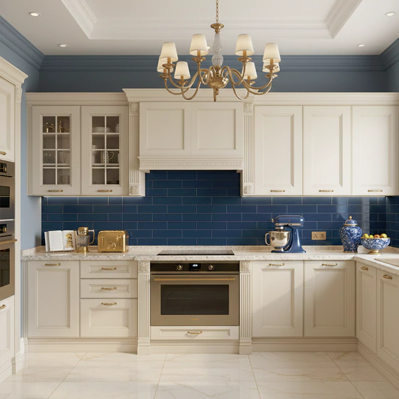 سرامیک ایفا سرام برند میلان طرح بریک مونوکالر آبی نفتی کد 90 کریستال پولیش سایز 30*8