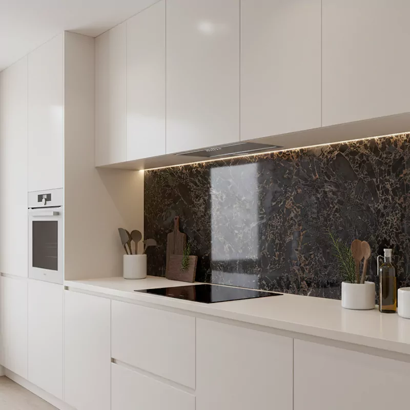 سرامیک ایفا سرام برند میلان طرح کاوالی مشکی نانو پولیش سایز 120*60