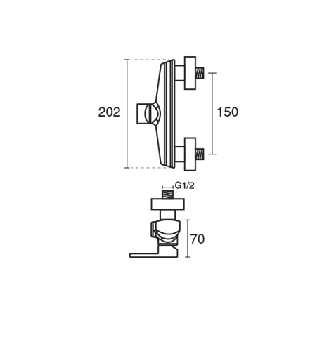 شیر توالت KWC مدل متیس