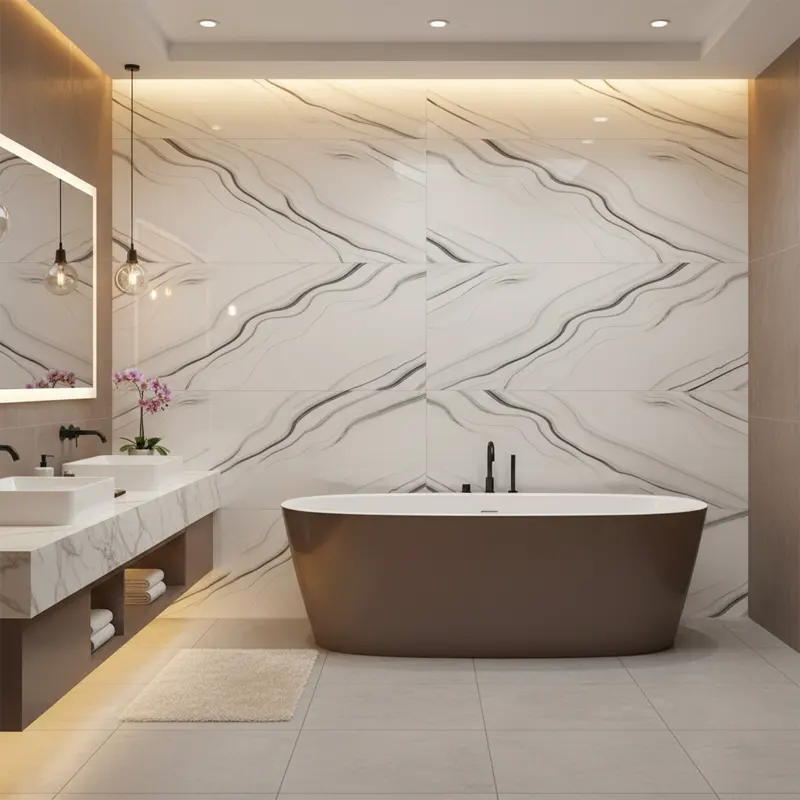 پرسلان الوند لوکس طرح آلبرتو سفید پولیش سایز 120*60