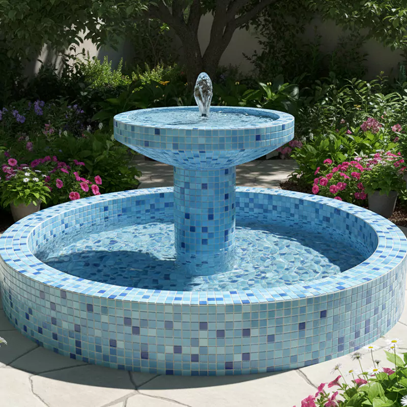 کاشی استخری ایلدیز برند میراک طرح لوستری میکس کد 5037 سایز 2/5*2/5