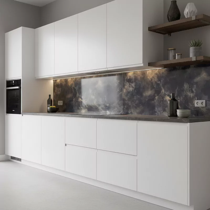 سرامیک ایفا سرام برند میلان طرح بیزانس مشکی طلایی پولیش سایز 120*60