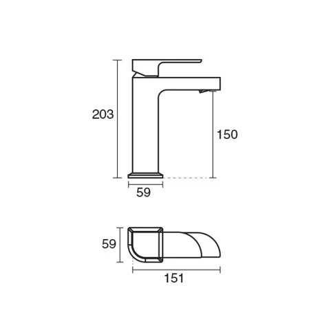 شیر روشویی KWC مدل مایا