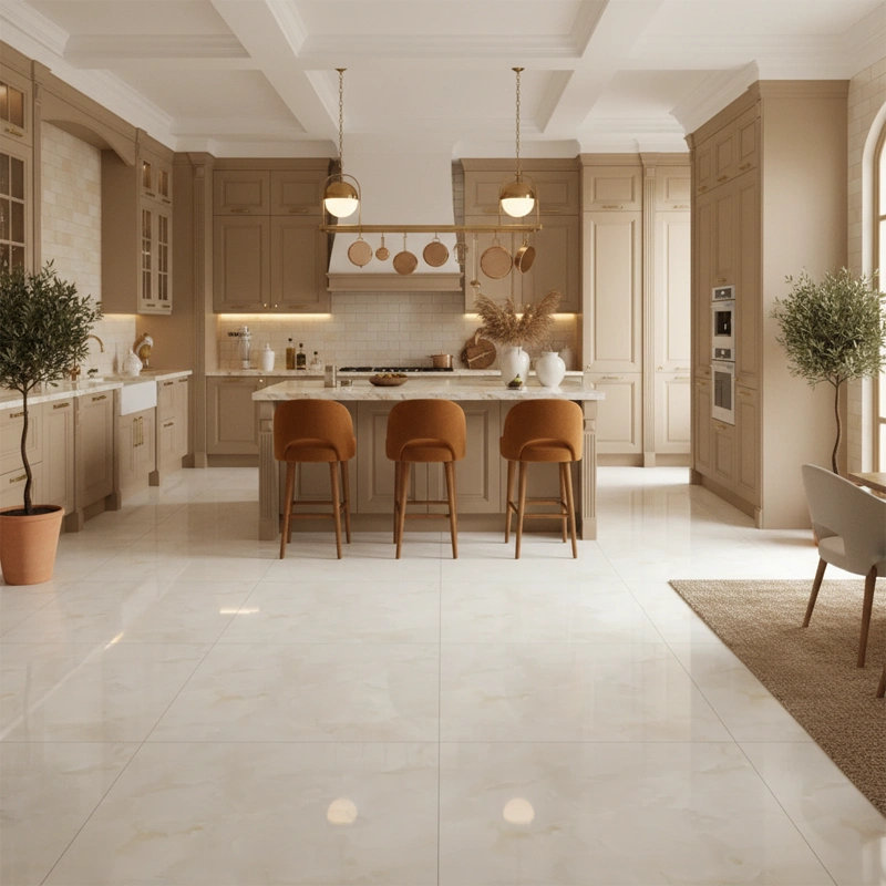 پرسلان تبریز برند کرگرس طرح داوین بژ روشن پولیش سایز 120*120