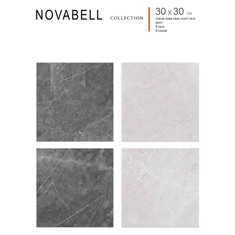 پرسلان الوند طرح نوابل طوسی روشن مات سایز 30*30